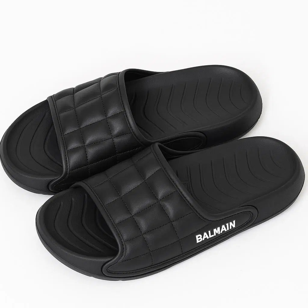 Men's Casual EVA Slide Slippers - Balmain_Black